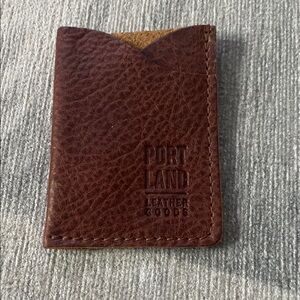 🔥CLOSEOUT🔥Portland Leather Rich Brown Card Holder